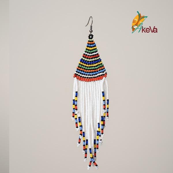 Parure Collier et Boucles d'Oreilles "Mosaïque Zulu"