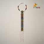 Parure Collier et Boucles d'Oreilles "Mosaïque Zulu"