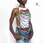 Haut dos-nu à multiples brins en Ankara