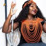 Ensemble de bijoux en perles de corail